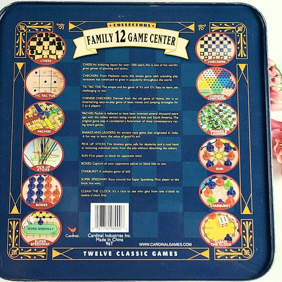 Vintage -Cardinal Collectors Family 12 Game Centre - Picture 3 of 12